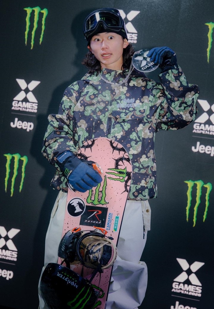 冬季Ｘゲーム　嶋﨑珀選手が２位！の画像